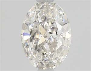 Picture of Natural Diamond 0.58 Carats, Oval with  Cut, H Color, VVS2 Clarity and Certified by GIA