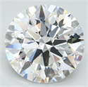 Lab Grown Diamond 3.92 Carats, Round with Excellent Cut, D Color, VVS1 Clarity and Certified by GIA