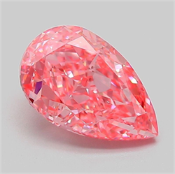 Picture of Lab Grown Diamond 2.09 Carats, Pear with  Cut, Fancy Vivid Pink Color, VS1 Clarity and Certified by IGI