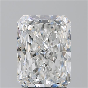 Foto Diamante Natural 2.20 quilates, Radiante , Color F, claridad SI1 y certificado GIA de