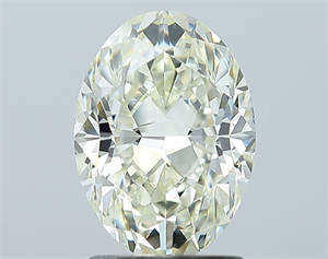 Picture of Natural Diamond 1.70 Carats, Oval with  Cut, L Color, VS2 Clarity and Certified by GIA