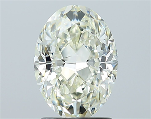 Picture of Natural Diamond 1.70 Carats, Oval with  Cut, L Color, VS2 Clarity and Certified by GIA