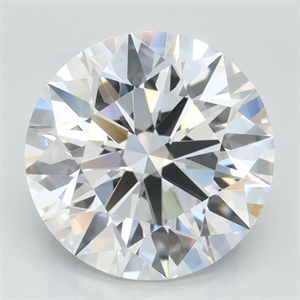Picture of Lab Grown Diamond 3.71 Carats, Round with Excellent Cut, D Color, IF Clarity and Certified by GIA