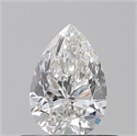 Diamante Natural 0.50 quilates, De pera , Color F, claridad VVS1 y certificado GIA