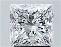 Natural Diamond 2.01 Carats, Princess with  Cut, E Color, SI2 Clarity and Certified by GIA