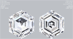 Picture of Natural Diamond 0.50 Carats, HEXAGONAL with  Cut, D Color, VVS1 Clarity and Certified by GIA
