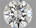 Natural Diamond 0.50 Carats, Round with Excellent Cut, G Color, SI1 Clarity and Certified by GIA