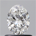 Natural Diamond 0.60 Carats, Oval with  Cut, D Color, VS2 Clarity and Certified by GIA