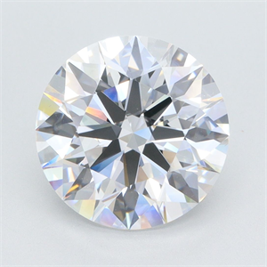 Picture of Lab Grown Diamond 4.06 Carats, Round with Ideal Cut, E Color, VS2 Clarity and Certified by IGI
