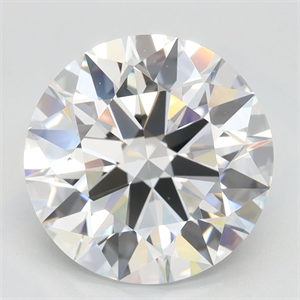 Picture of Lab Grown Diamond 3.28 Carats, Round with Ideal Cut, D Color, IF Clarity and Certified by IGI
