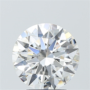 Picture of Lab Grown Diamond 3.08 Carats, Round with Ideal Cut, F Color, VVS1 Clarity and Certified by IGI