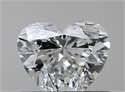 Natural Diamond 0.42 Carats, Heart with  Cut, I Color, VVS1 Clarity and Certified by GIA