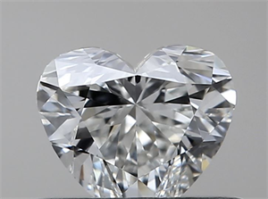 Picture of Natural Diamond 0.42 Carats, Heart with  Cut, I Color, VVS1 Clarity and Certified by GIA