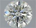 Natural Diamond 1.07 Carats, Round with Excellent Cut, L Color, SI2 Clarity and Certified by IGI