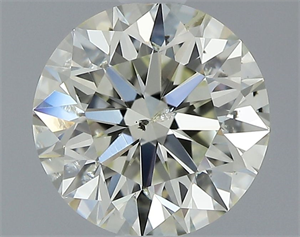 Picture of Natural Diamond 1.07 Carats, Round with Excellent Cut, L Color, SI2 Clarity and Certified by IGI