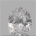 Natural Diamond 0.18 Carats, Oval with  Cut, E Color, SI1 Clarity and Certified by IGI