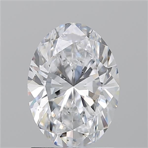 Picture of Natural Diamond 1.50 Carats, Oval with  Cut, D Color, SI1 Clarity and Certified by GIA