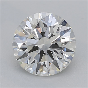 Picture of Natural Diamond 1.02 Carats, Round with Excellent Cut, H Color, SI2 Clarity and Certified by GIA