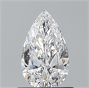 Natural Diamond 0.70 Carats, Pear with  Cut, D Color, VVS2 Clarity and Certified by GIA
