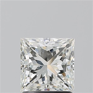 Foto Diamante Natural 1.51 quilates, Princesa , Color J, claridad SI1 y certificado GIA de