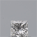 Natural Diamond 0.31 Carats, Princess with  Cut, E Color, VVS2 Clarity and Certified by GIA