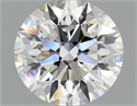 Lab Grown Diamond 1.36 Carats, Round with Excellent Cut, F Color, VVS2 Clarity and Certified by IGI