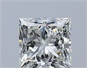 Natural Diamond 0.61 Carats, Princess with  Cut, K Color, VVS2 Clarity and Certified by GIA