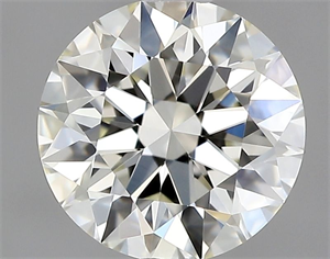 Picture of Natural Diamond 0.72 Carats, Round with Excellent Cut, K Color, VVS1 Clarity and Certified by GIA