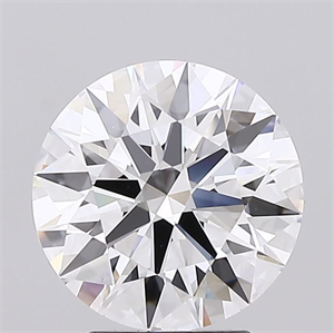 Picture of Lab Grown Diamond 3.21 Carats, Round with Ideal Cut, D Color, IF Clarity and Certified by IGI