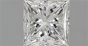 Picture of Natural Diamond 0.51 Carats, Princess with  Cut, G Color, IF Clarity and Certified by IGI