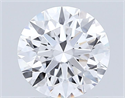Lab Grown Diamond 1.01 Carats, Round with Ideal Cut, D Color, VVS2 Clarity and Certified by IGI
