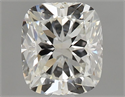 Natural Diamond 0.71 Carats, Cushion with  Cut, H Color, VS1 Clarity and Certified by GIA