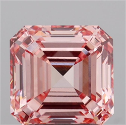 Picture of Lab Grown Diamond 2.13 Carats, Asscher with  Cut, Fancy Intense Pink Color, VS1 Clarity and Certified by IGI
