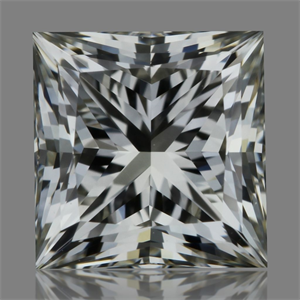 Picture of Natural Diamond 1.10 Carats, Princess with  Cut, K Color, IF Clarity and Certified by GIA