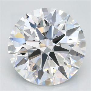 Picture of Lab Grown Diamond 3.28 Carats, Round with Ideal Cut, D Color, IF Clarity and Certified by IGI