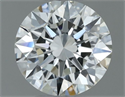 Natural Diamond 0.50 Carats, Round with Excellent Cut, H Color, VVS1 Clarity and Certified by IGI