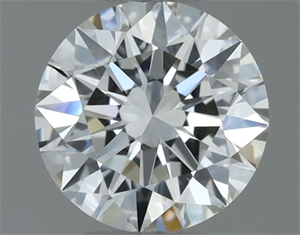Picture of Natural Diamond 0.50 Carats, Round with Excellent Cut, H Color, VVS1 Clarity and Certified by IGI