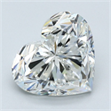 Natural Diamond 3.05 Carats, Heart with  Cut, G Color, VS2 Clarity and Certified by GIA