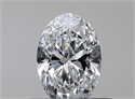 Natural Diamond 0.32 Carats, Oval with  Cut, F Color, SI2 Clarity and Certified by GIA