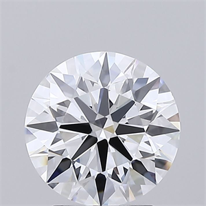 Picture of Lab Grown Diamond 2.01 Carats, Round with Ideal Cut, D Color, IF Clarity and Certified by IGI