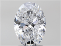 Natural Diamond 2.01 Carats, Oval with  Cut, D Color, SI2 Clarity and Certified by GIA