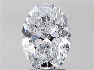 Picture of Natural Diamond 2.01 Carats, Oval with  Cut, D Color, SI2 Clarity and Certified by GIA