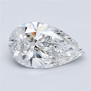 Picture of Natural Diamond 2.51 Carats, Pear with  Cut, D Color, SI1 Clarity and Certified by GIA