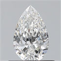 Natural Diamond 0.50 Carats, Pear with  Cut, E Color, VVS2 Clarity and Certified by GIA