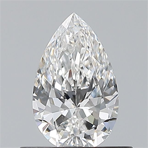 Picture of Natural Diamond 0.50 Carats, Pear with  Cut, E Color, VVS2 Clarity and Certified by GIA