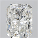 Natural Diamond 3.02 Carats, Radiant with  Cut, F Color, SI2 Clarity and Certified by GIA