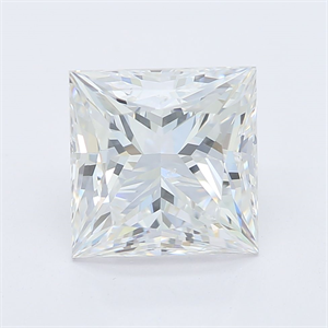 Picture of Natural Diamond 1.70 Carats, Princess with  Cut, E Color, SI1 Clarity and Certified by GIA