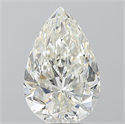 Natural Diamond 5.01 Carats, Pear with  Cut, J Color, SI1 Clarity and Certified by GIA