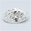 Natural Diamond 1.20 Carats, Oval with  Cut, F Color, VS2 Clarity and Certified by GIA