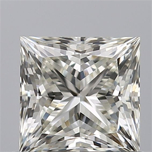 Picture of Natural Diamond 0.91 Carats, Princess with  Cut, H Color, VVS2 Clarity and Certified by IGI